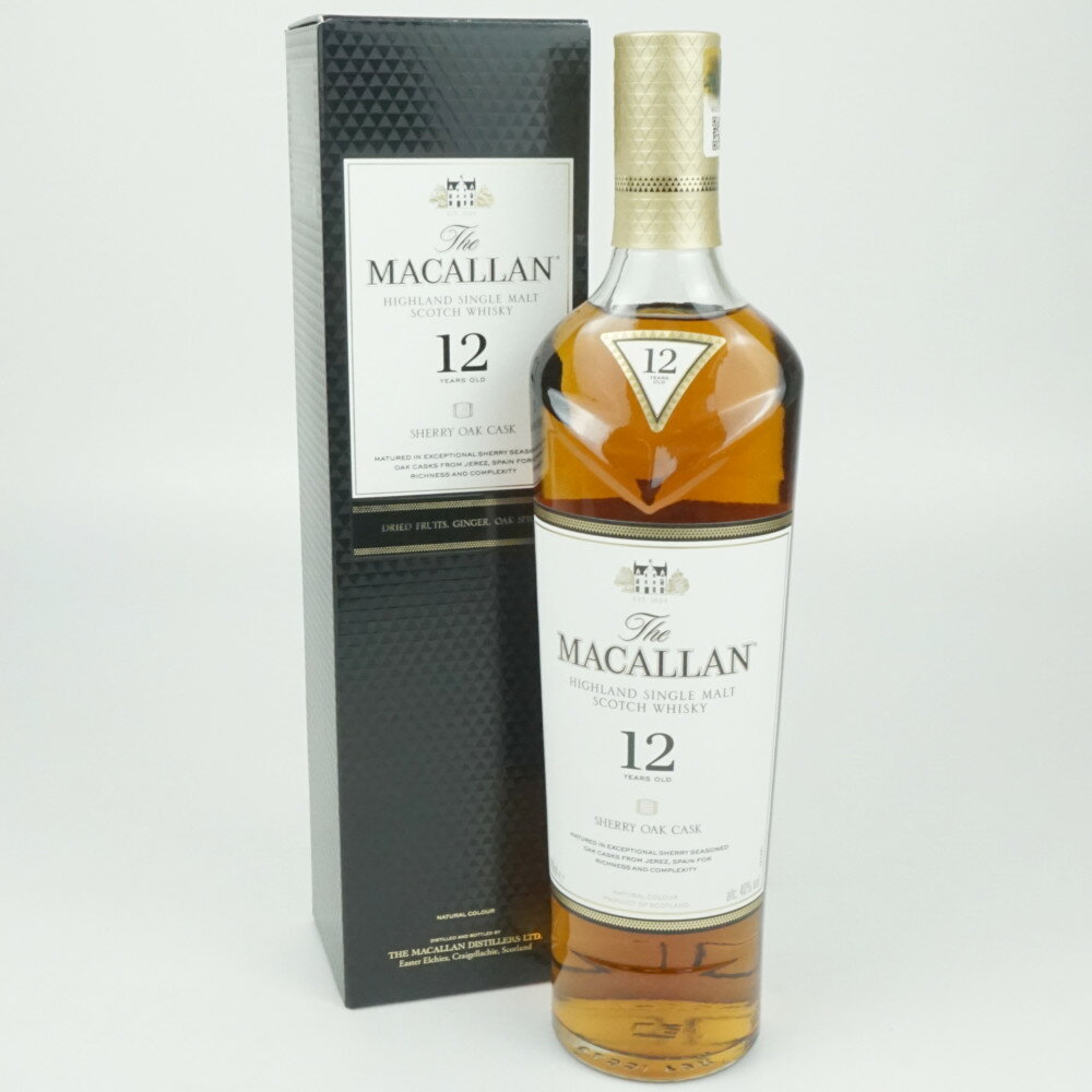 MACALLAN 12年 SHERRY OAK CASK マッカラン シングルモルト スコッチウイスキー スコットランド アルコール度数40度 容量700ml ...