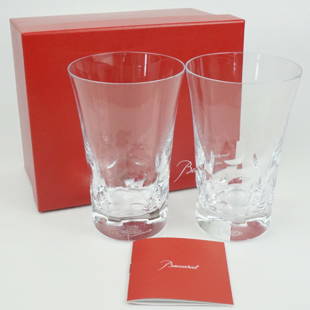 Baccarat　バカラ　ベルーガ ペアグラス　クリア　透明　クリスタルガラス　コップ　グラス　洋食器　..