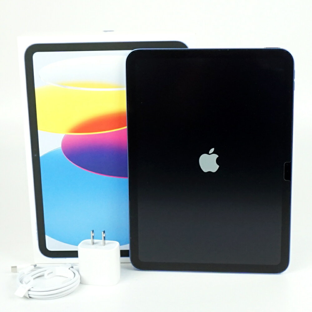 Apple　アップル　A2696 MPQ13J/A　iPad 第10世代 64GB Wi-Fiモデル　ブルー　青　10.9インチディスプレイ　iPadOS　タブレット　【中古】
