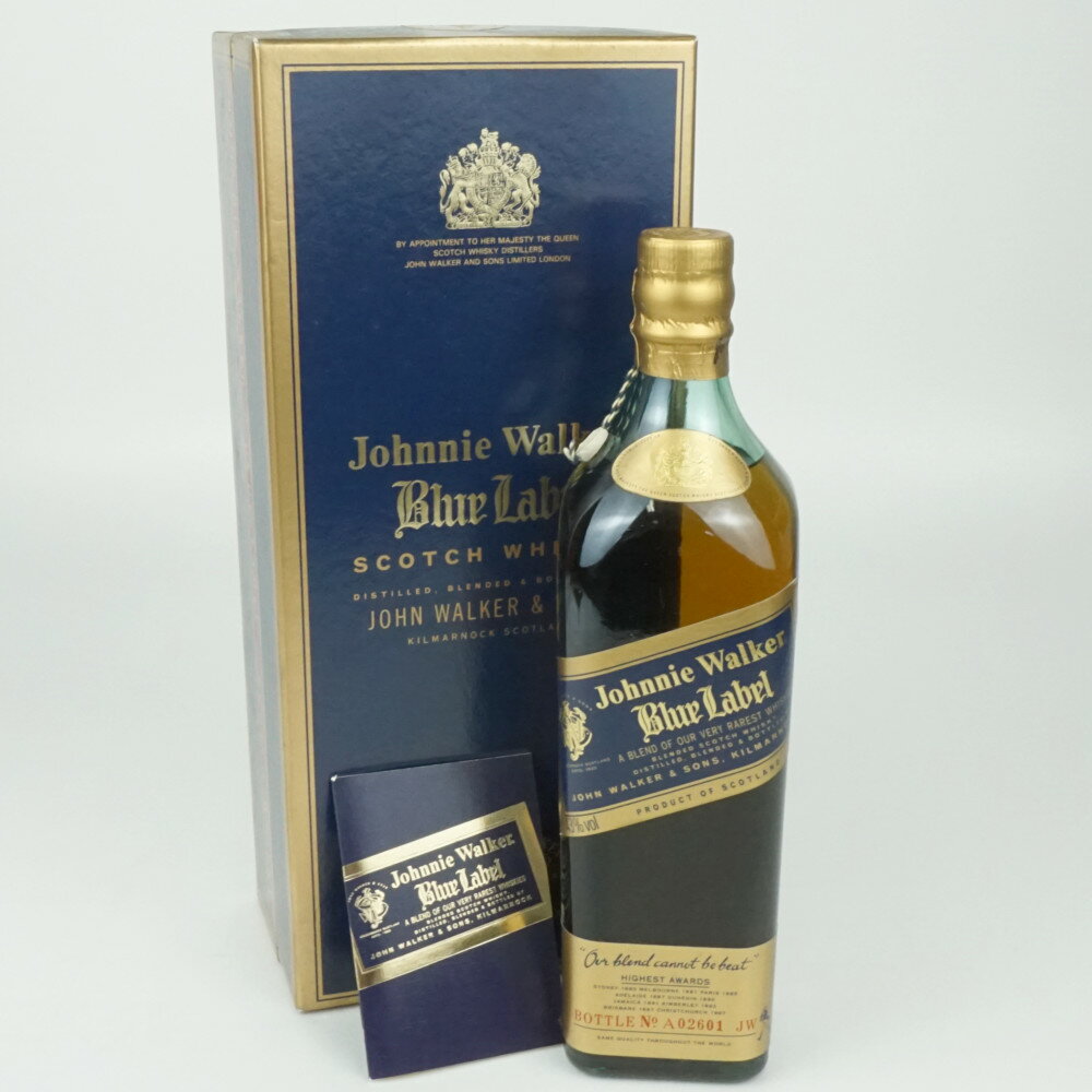 Johnnie Walker Blue Label　ジョニーウォーカー　ブレンデッド　スコッチウイスキー　スコットランド　アルコール度数43度　容量750ml　酒　未開栓　【中古】