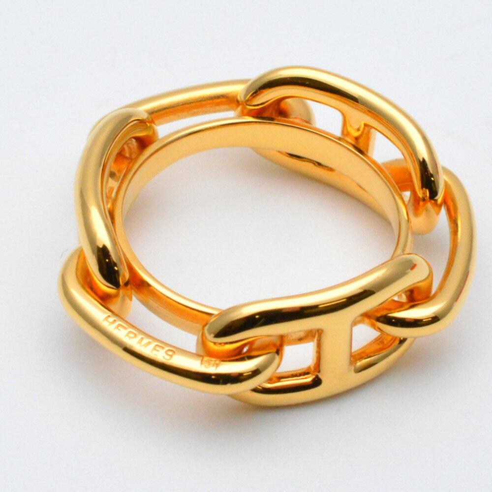 HERMES　エルメス　シェーヌダンクル　スカーフリング　ゴールド　金　スカーフ留め　ファッション小物..