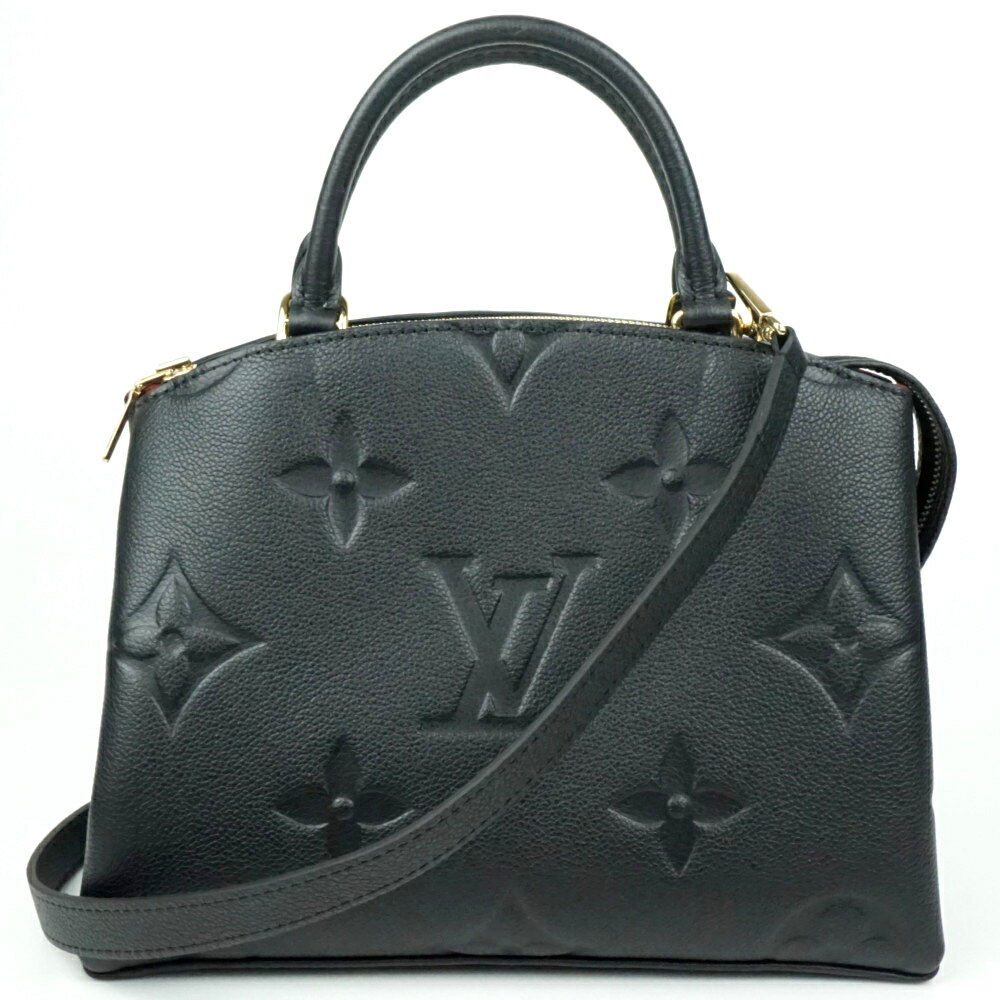 LOUIS VUITTON　ルイヴィトン　M58916　プティ・パレ　モノグラムアンプラント　ノワール　ハンドバッグ　ショルダーバッグ　肩掛け　斜め掛け　レディース　【中古】(4)