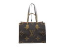 LOUIS VUITTON ルイヴィトン オンザゴー MM ジャイアント モノグラム・キャンバス M45039 モノグラム・リバース キャンバス トートバッグ 【程度A】【中古】