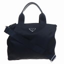 PRADA プラダ 2way ショルダートートバッグ 1BG867 VELA NERO ナイロン ブラック【程度AB】【中古】