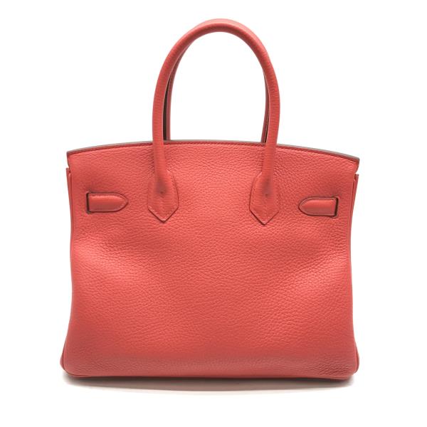 HERMES エルメス バーキン30 トリヨンクレマンス ルージュトマト シルバー金具 ハンドバッグ X刻印 レディース ブランド 管理RY19000174