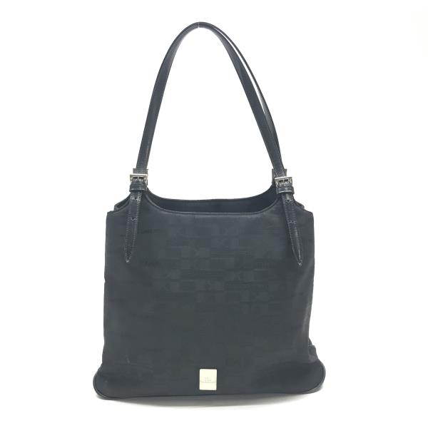 ■KARL LADERFELD カールラガーフェルド ハンドバッグ ナイロン 黒 ブラック レディース 女性 ワンショルダーバッグ 管理YK19002246
