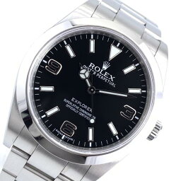 エクスプローラー 腕時計（メンズ） ROLEX ロレックス 214270 エクスプローラー1 メンズ 腕時計 自動巻き 黒文字盤 ブラックアウト 3針 ステンレス ランダム 管理RY21001622