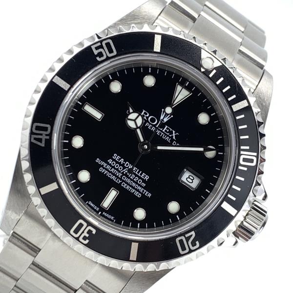 ROLEX ロレックス 16600 シードゥエラー メンズ 腕時計 自動巻き ダイバーズ 黒文字盤 デイト ステンレス 40mm K番 オイスタ管理RY21001659