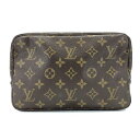 LOUIS VUITTON ルイヴィトン M47524 モノグラム トゥルーストワレット23 ポーチ マルチケース ファスナー ブラウン 茶色 レディース メンズ ブランド 管理RY21002409