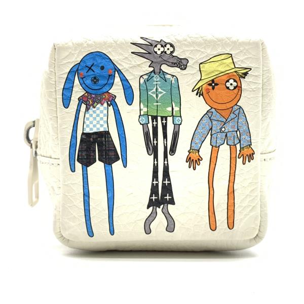 LOUIS VUITTON ルイヴィトン MP2919 ポルトクレ・スクエアード ポーチ LVフレンズ モノグラムアンプラント マルチケース 白 ホワイト キーホルダー バッグチャーム 管理RY21002832のサムネイル