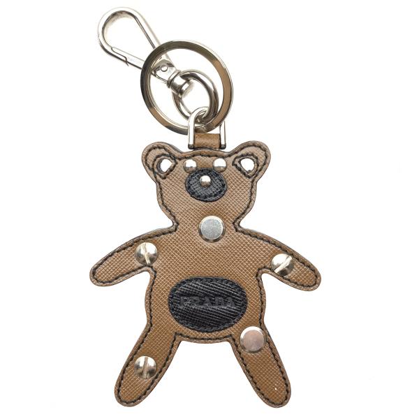 【SD】PRADA プラダ テディベア レザー バッグチャーム キーホルダー ブラウン 茶色 くま クマ アニマル 動物 アクセサリー 管理RY21003403のサムネイル