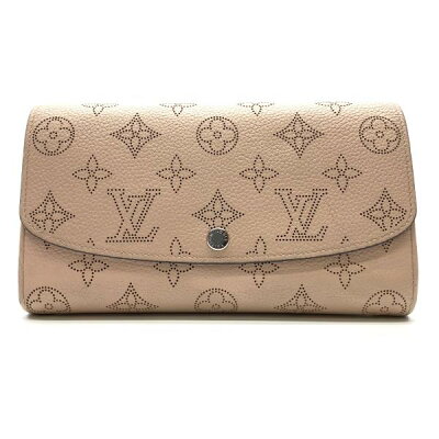 LOUIS VUITTON ルイヴィトン M60145 ポルトフォイユ・イリス 長財布 アグノリア ピンク マヒナ レザー レディース ホック 管理RY22000403