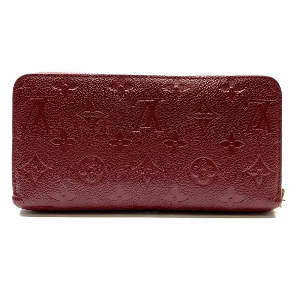 LOUIS VUITTON ルイヴィトン M63691 ジッピーウォレット 長財布 スカーレット モノグラムアンプラント 赤 レディース 管理RY22002222