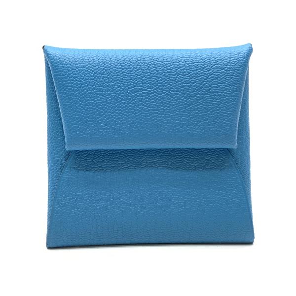 美品 HERMES エルメス バスティア コインケース 小銭入れ 財布 シェーブル ブルー 青 水色 レザー レディース メンズ 管理RY23000199のサムネイル