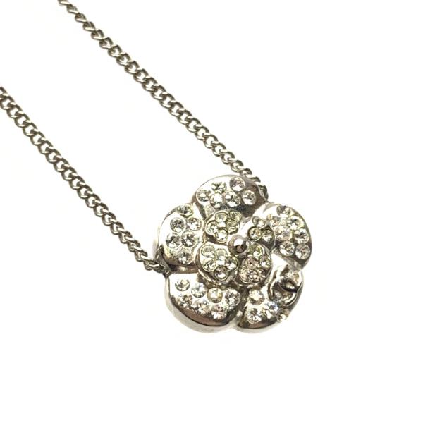 CHANEL シャネル カメリア ネックレス ペンダント ラインストーン シルバーカラー アクセサリー ジュエリー レディース 管理RY23000779のサムネイル
