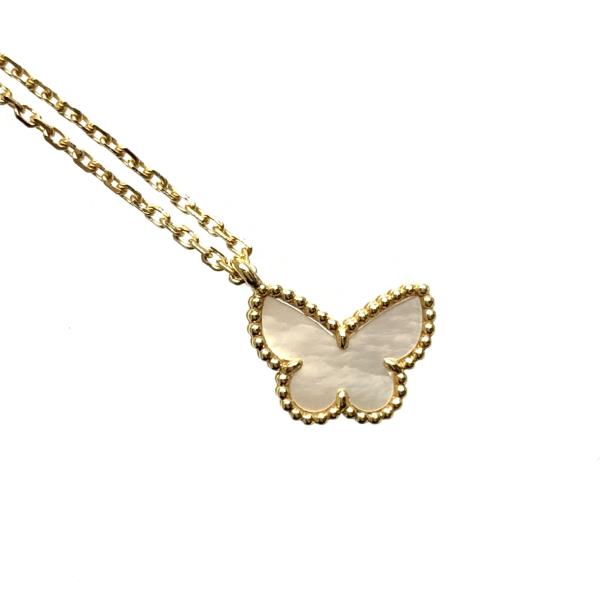 Van Cleef & Arpels ヴァンクリーフ＆アーペル マザーオブパール スウィートアルハンブラ パピヨン K18YG ペンダント イエローゴールド ネックレス アクセアリー ジュエリー レディース 管理RY23002005のサムネイル