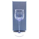 マイセン 未使用 MEISSEN マイセン グラス 波の戯れ 赤 ワイングラス バイオレット 紫 パープル 酒器 食器 カリガラス 箱付き 管理RY23005262