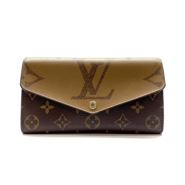 LOUIS VUITTON ルイヴィトン M80726 ポルトフォイユサラ ジャイアントモノグラム 長財布 ブラウン 茶色 コインケース 小銭 管理RY24000615