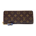 LOUIS VUITTON ルイヴィトン M63896 ポルトフォイユクレマンス 長財布 モノグラム ローズバレリーヌ ピンク 青 レディース 管理RY24000621