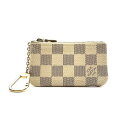 LOUIS VUITTON ルイヴィトン N62659 ポシェットクレ ダミエアズール 白 コインケース 小銭入れ ポーチ キーリング 財布 白 管理RY24000628