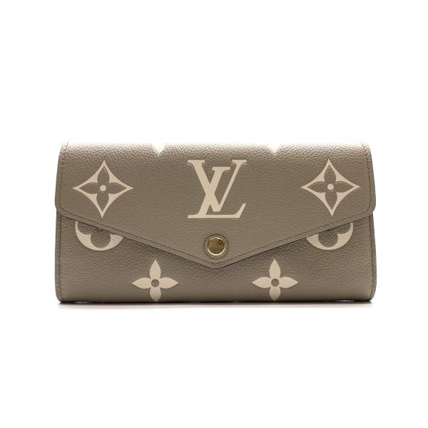 LOUIS VUITTON ルイヴィトン M81049 アンプラント ポルトフォイユ サラ NM トゥルトレール クレーム 長財布 イニシャル入り 管理RY24001097