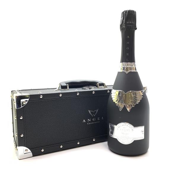 ANGEL CHAMPAGNE NV BRUT BLACK エンジェル ブラック スパークリング 辛口 フランス 750ml アルコール12.5％ ケース付き 酒 管理RY24001548