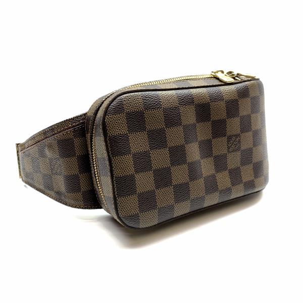 LOUIS VUITTON ルイヴィトン N51994 ジェロニモス ダミエ ボディバッグ バムバッグ ショルダーバッグ ファスナー メンズ 管理RY24001803