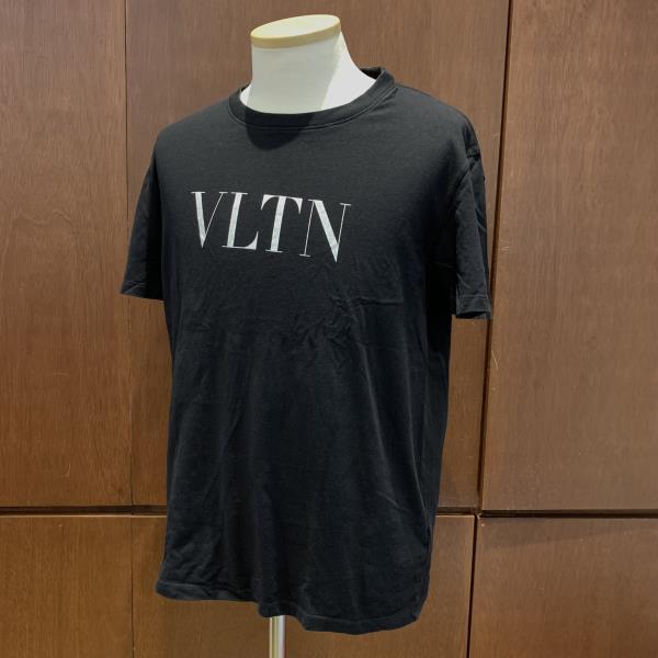 VALENTINO ヴァレンティノ バレンチノ Tシャツ ロゴ トップス サイズL 黒 ブラック 綿 コットン メンズ 紳士 トップス 管理RY24002987のサムネイル