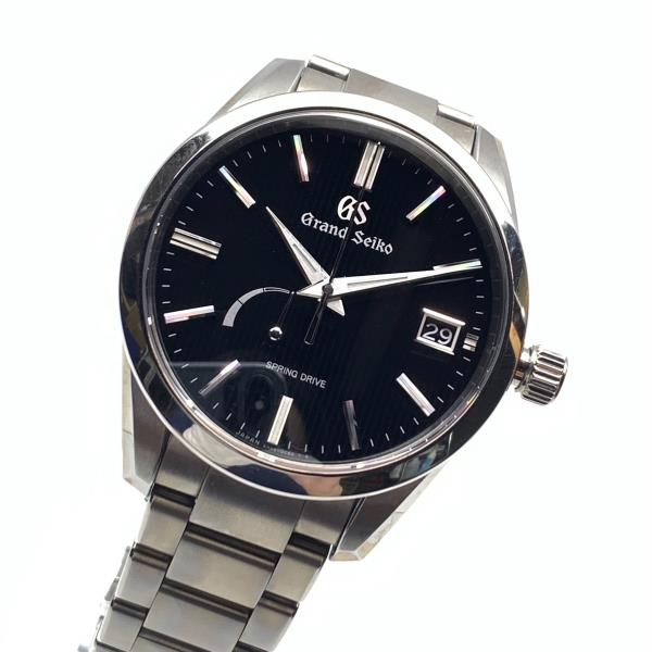 GRAND SEIKO グランドセイコー SBGA349 9R65-0CJ0 メンズ 腕時計 ヘリテージコレクション スプリングドライブ チタン 黒 管理RY24003352