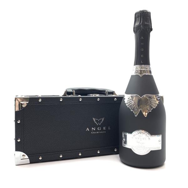 ANGEL CHAMPAGNE NV BRUT BLACK エンジェル ブラック スパークリング 辛口 フランス 750ml アルコール12.5% ケース付き 管理RY25001035