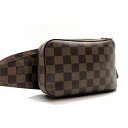 LOUIS VUITTON ルイヴィトン N51994 ジェロニモス ダミエ ボディバッグ バムバッグ ショルダーバッグ ファスナー メンズ 管理RY25001...