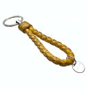 BOTTEGA VENETA ボッテガヴェネタ キーリング キーケース イントレチャート レザー 黄色 イエロー レディース メンズ 管理RY25001155
