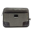 TUMI トゥミ PCケース パソコンケース タブレットケース ファスナー開閉 グレー 灰色 ビジネス 仕事用 メンズ かばん 管理RY25001651