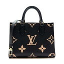 LOUIS VUITTON ルイヴィトン M45659 オンザゴーPM バイカラー モノグラム アンプラント ブラック 黒 ハンドバッグ 2WAY 管理RY25001778(4)