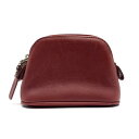 COACH コーチ オールドコーチ ポーチ マルチケース 赤 レッド レザー ファスナー開閉 ロゴデザイン レディース 管理RY25001615