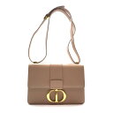 Dior ディオール トロント モンテーニュ ベージュ スムースレザー ショルダーバッグ サッチェル ゴールド金具 レディース 管理RY25002884