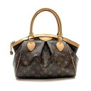 LOUIS VUITTON ルイヴィトン M40143 ティヴォリPM ハンドバッグ モノグラム ファスナー開閉 茶色 レディース かばん 管理RY25003443