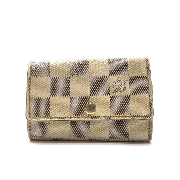 LOUISVUITTON ルイヴィトン N61745 ダミエアズール ミュルティクレ6 キーケース キーリング 6連 レディース メンズ 管理RY25003544
