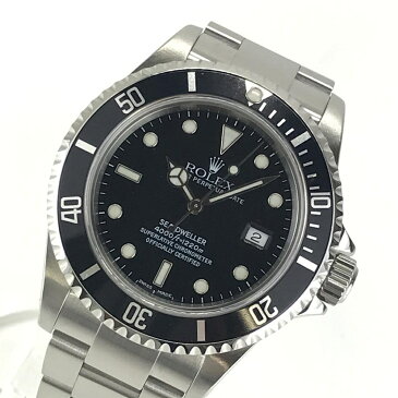 美品 ROLEX ロレックス 16600 シードゥーエラー メンズ 腕時計 自動巻き ダイバーズ 黒文字盤 デイト ステンレス A番 管理YK19794
