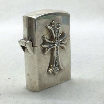 CHROME HEARTS クロムハーツ CHクロス シルバージッポー zippo 9Pダイヤモンド 火花のみ確認済 総重量約142g インボイスあり 管理HS7561