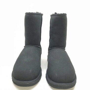 未使用品 UGG アグ クラショック ショートブーツ 5828 ムートンブーツ サイズ 6 23cm ブラック レディース 羊毛 管理HS1140