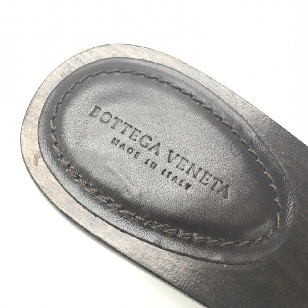 【楽天市場】BOTTEGA VENETA ボッテガ ヴェネタ サンダル ミュール イントレチャート ブラウン 木製 レザー ブラウン 23cm