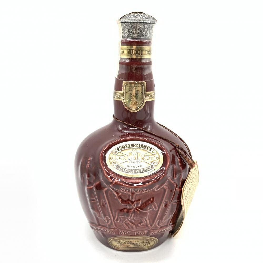 ROYAL SALUTE ロイヤルサルート 21年 赤 陶器 スコッチウイスキー Scotch whisky お酒 アルコール 700ml 40度 未開栓 管理RT24624