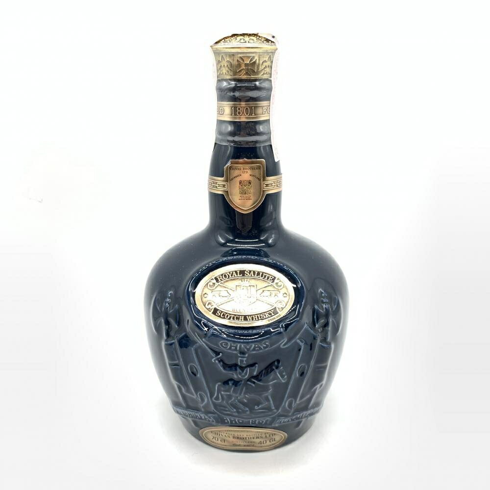 未開栓 ROYAL SALUTE ロイヤルサルート 21年 青 陶器ボトル 700ml 43度 ScotchWhisky スコッチ ウイスキー お酒 古酒 洋酒 管理RT25658