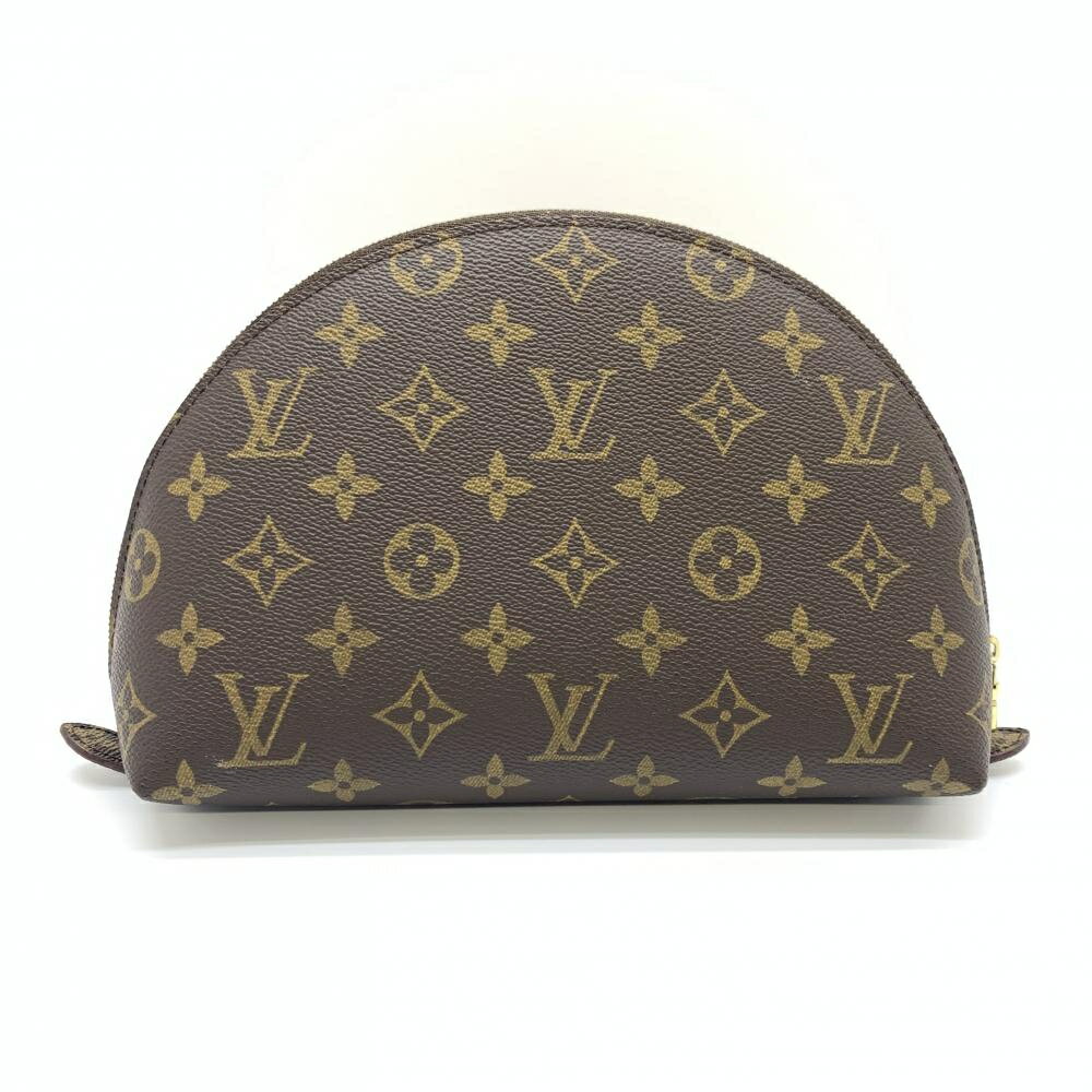 LOUIS VUITTON ルイヴィトン トゥルース ドゥミ ロンド M47520 モノグラム 化粧ポーチ メイク 小物入れ ブラウン レディース 管理RT26587