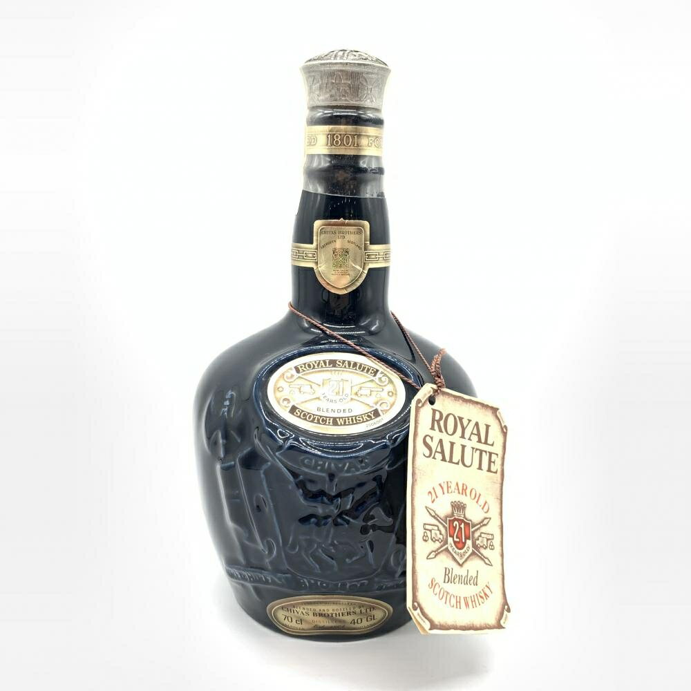 未開栓 ROYAL SALUTE ロイヤルサルート 21年 青 陶器ボトル ScotchWhisky スコッチ ウイスキー 700ml 43度 お酒 古酒 洋酒 管理RT27150