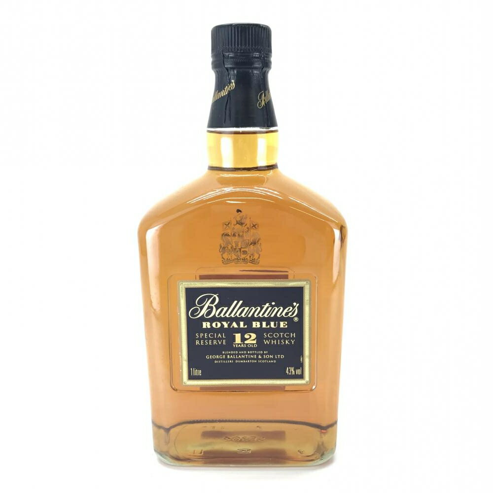 未開栓 Ballantines バランタイン ロイヤルブルー 12年 オールドボトル 1000ml 43度数 スコッチウイスキー お酒 洋酒 古酒 管理YK28084