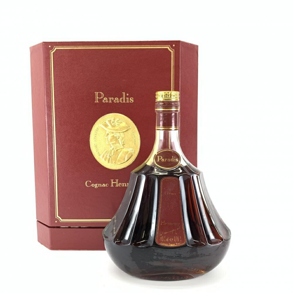 Hennessy PARADIS ヘネシー パラディ エクストラ クリアボトル Cognac コニャック ブランデー 金キャップ オールドボトル 古酒 管理YI29688