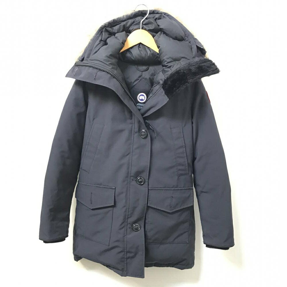 カナダグース ダウン レディース CANADA GOOSE カナダグース 2803JL ブロンテ パーカ レディース ダウンジャケット ジップ ネイビー XSサイズ アウター 管理YK29016