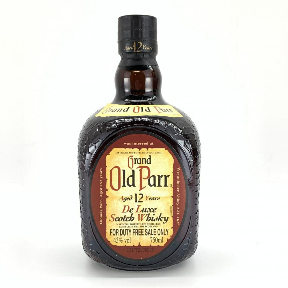 Old Parr オールドパー デラックス 12年 43度 750ml ブレンデッド スコッチ ウイスキー 古酒 旧ラベル ウィスキー 管理YI31469